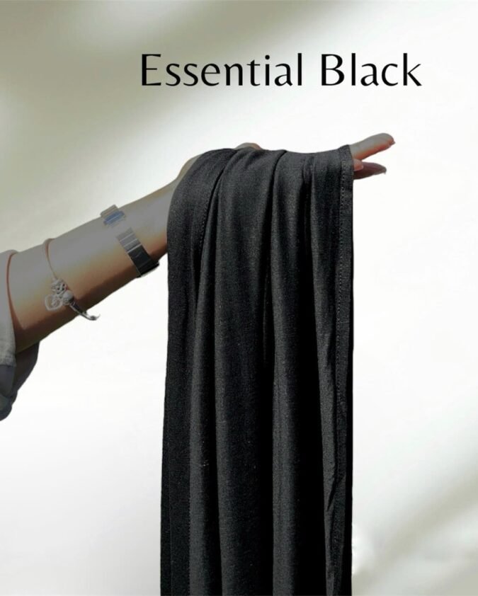 Bamboo Hijab - "Essential Black"