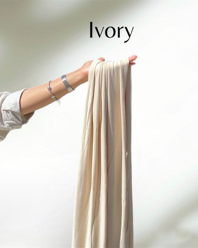 Bamboo Hijab - "Ivory"