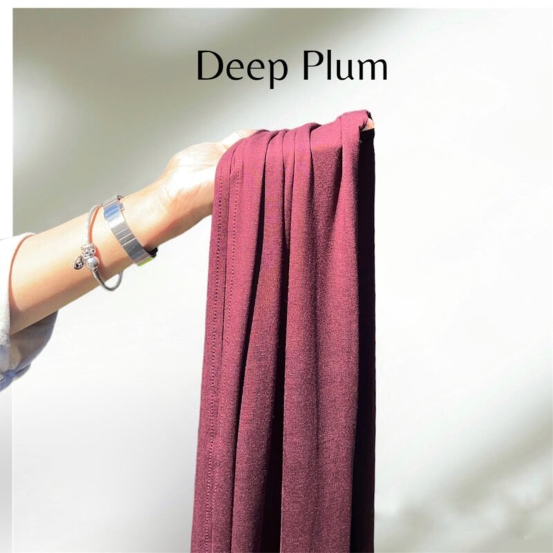 Bamboo Hijab - "Deep Plum"