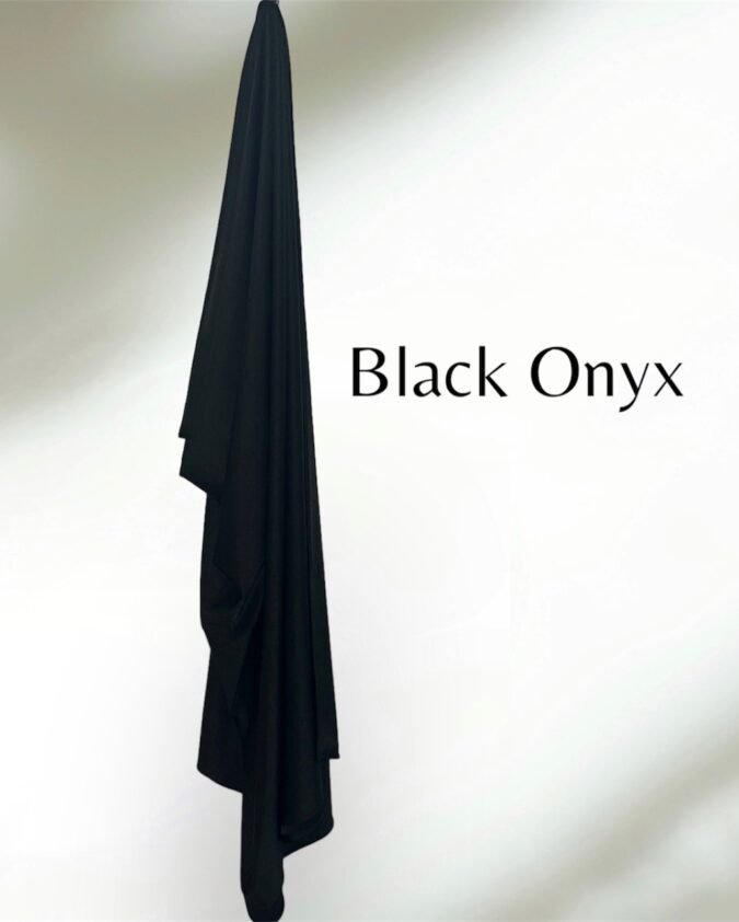 Satin Jersey - "Black Onyx"