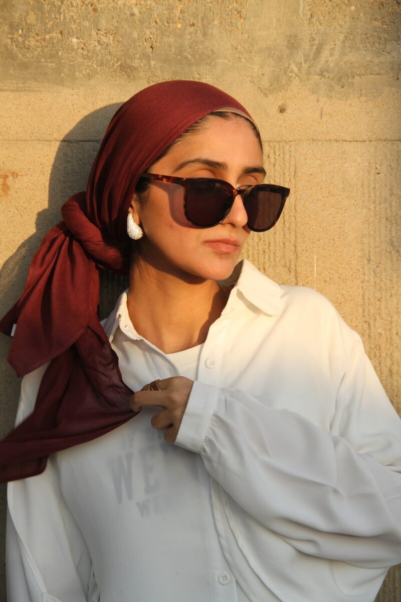 Signature Modal Hijab - "Burgundy"