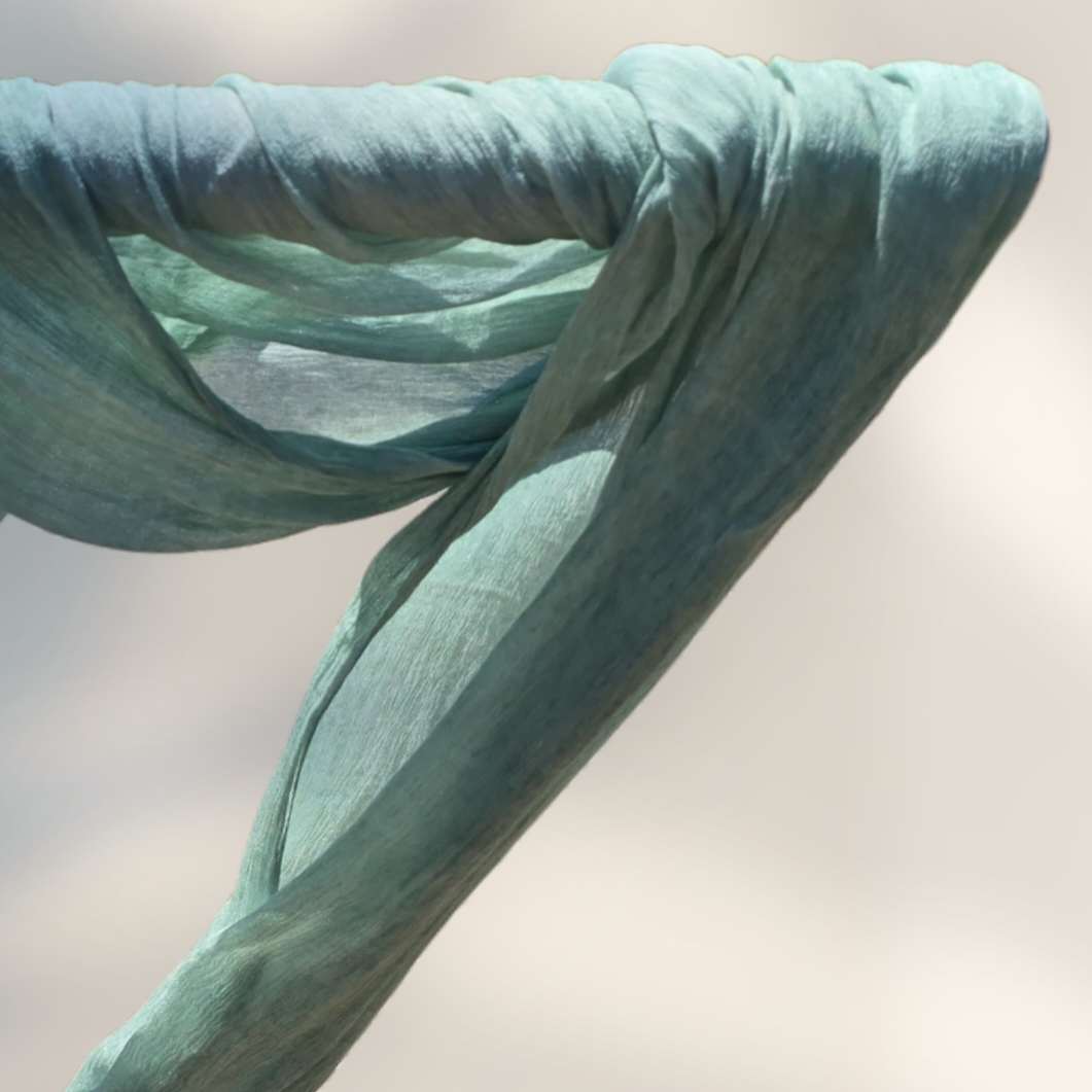 Ruffled Linen - “Pistachio Green”