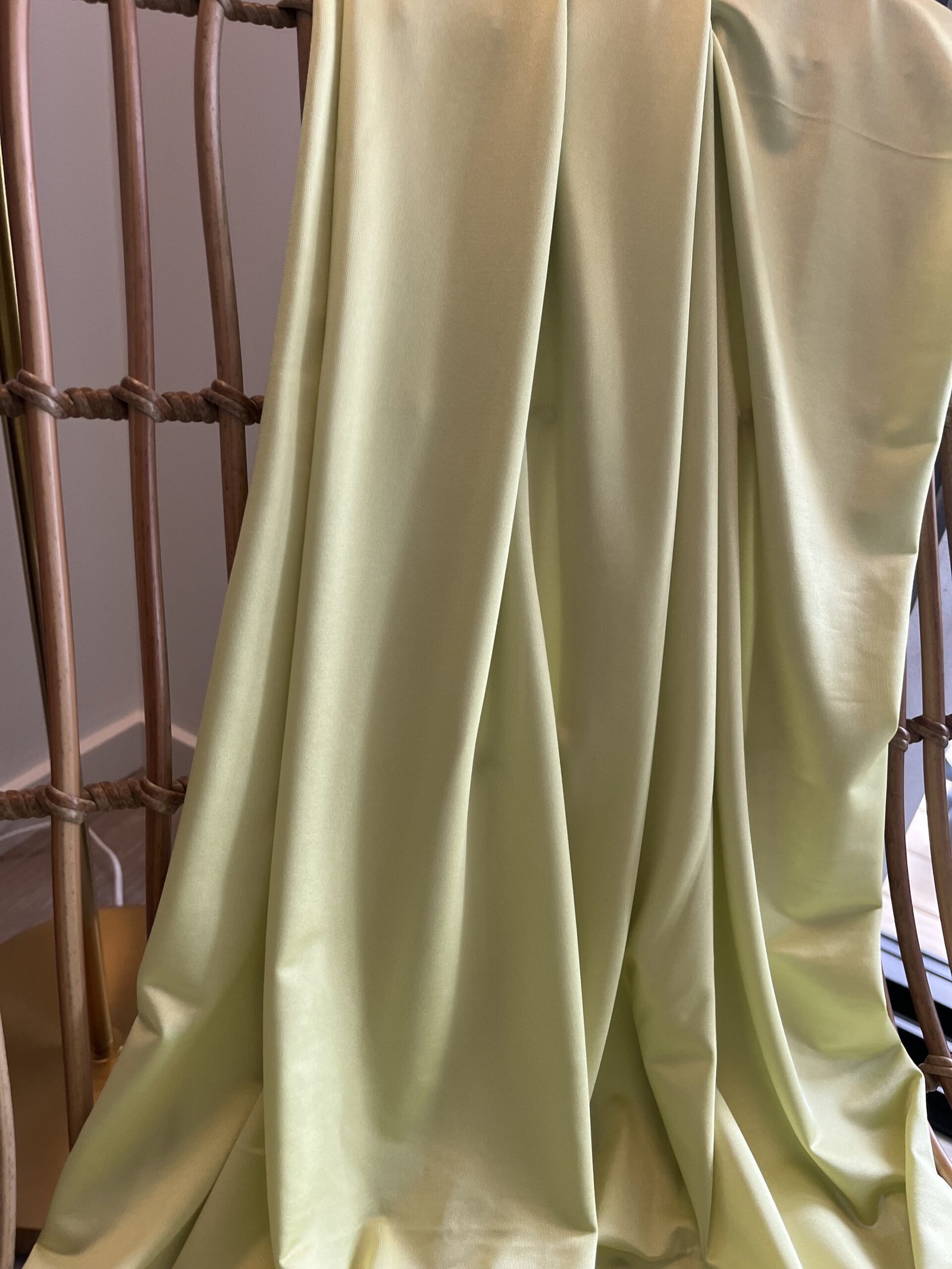 Satin Jersey- “Apple green peridot” - Image 3